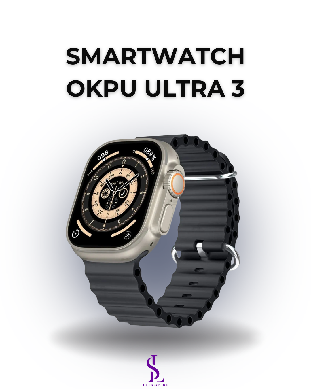 SMARTWATCH OKPU ULTRA 3 - COLOR NEGRO